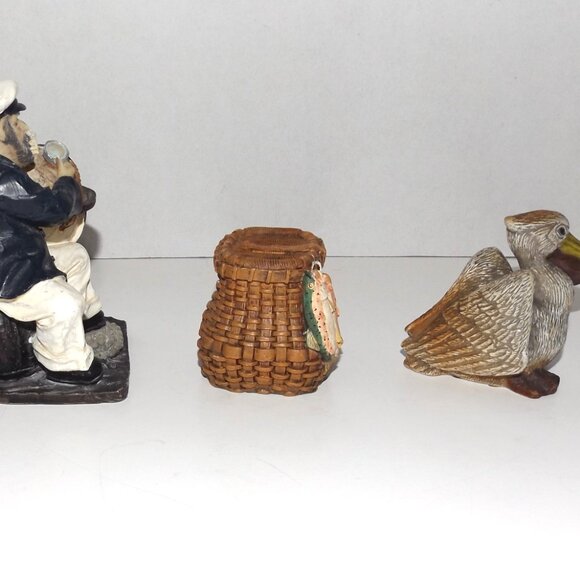 3 Pc Vintage Resin Nautical Decor – 1990s K’s Collection & Others - Picture 4 of 11